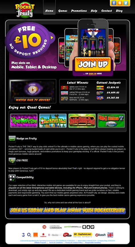 Pocket Fruity Casino Review .